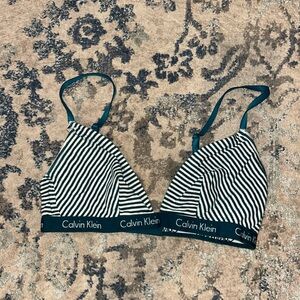 calvin klein striped bralette